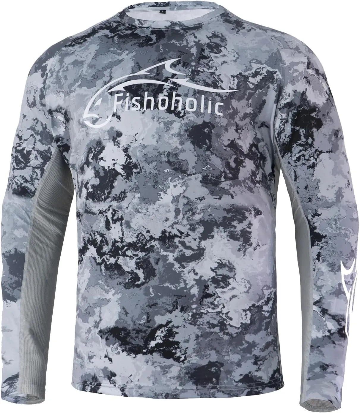 Fishoholic UPF 50 Performance Fishing Shirt - Long Sleeve - Loose Keg Fit - Breathable Quick Dry Sun Protection