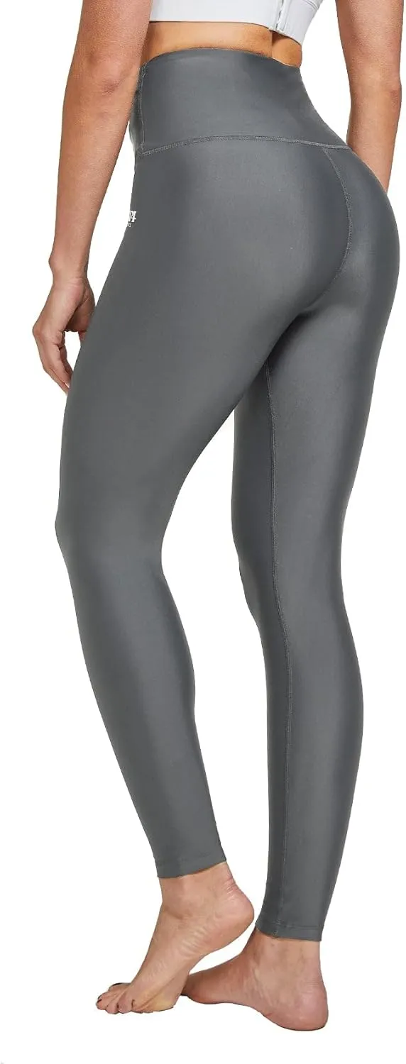 FitsT4 Sports Women's Swimming Leggings UPF 50  High Waisted with Pockets Swim Pants