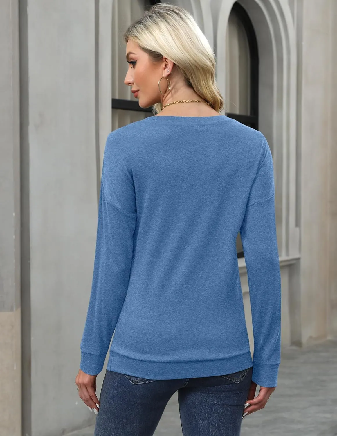 For G and PL Women's 2024 Fall Winter Long Sleeve Crewneck Lace Top Shirt Dressy Casual Elegant Sweatshirt