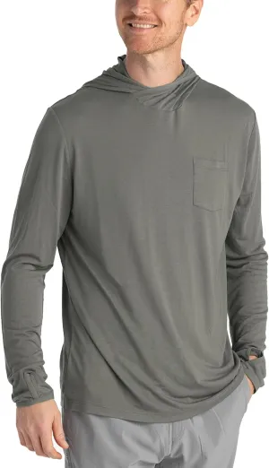 Free Fly Men's Lightweight Hoodie - UPF 20  Sun Protection Hoodie for Men - Breathable Long Sleeve Sun Shirt for Fishing