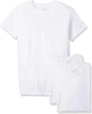 Fruit of the Loom Men's 3-Pack Breathable Crew T-Shirt, White Ice - 5 Pack, Large