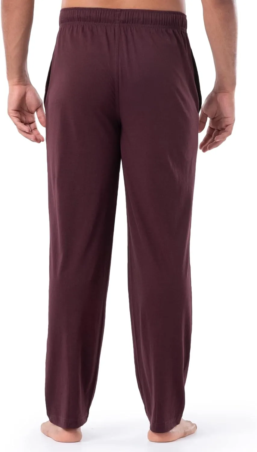 Fruit of the Loom Men's Extended Sizes Jersey Knit Sleep Pajama Lounge Pant (1 & 2 Packs)