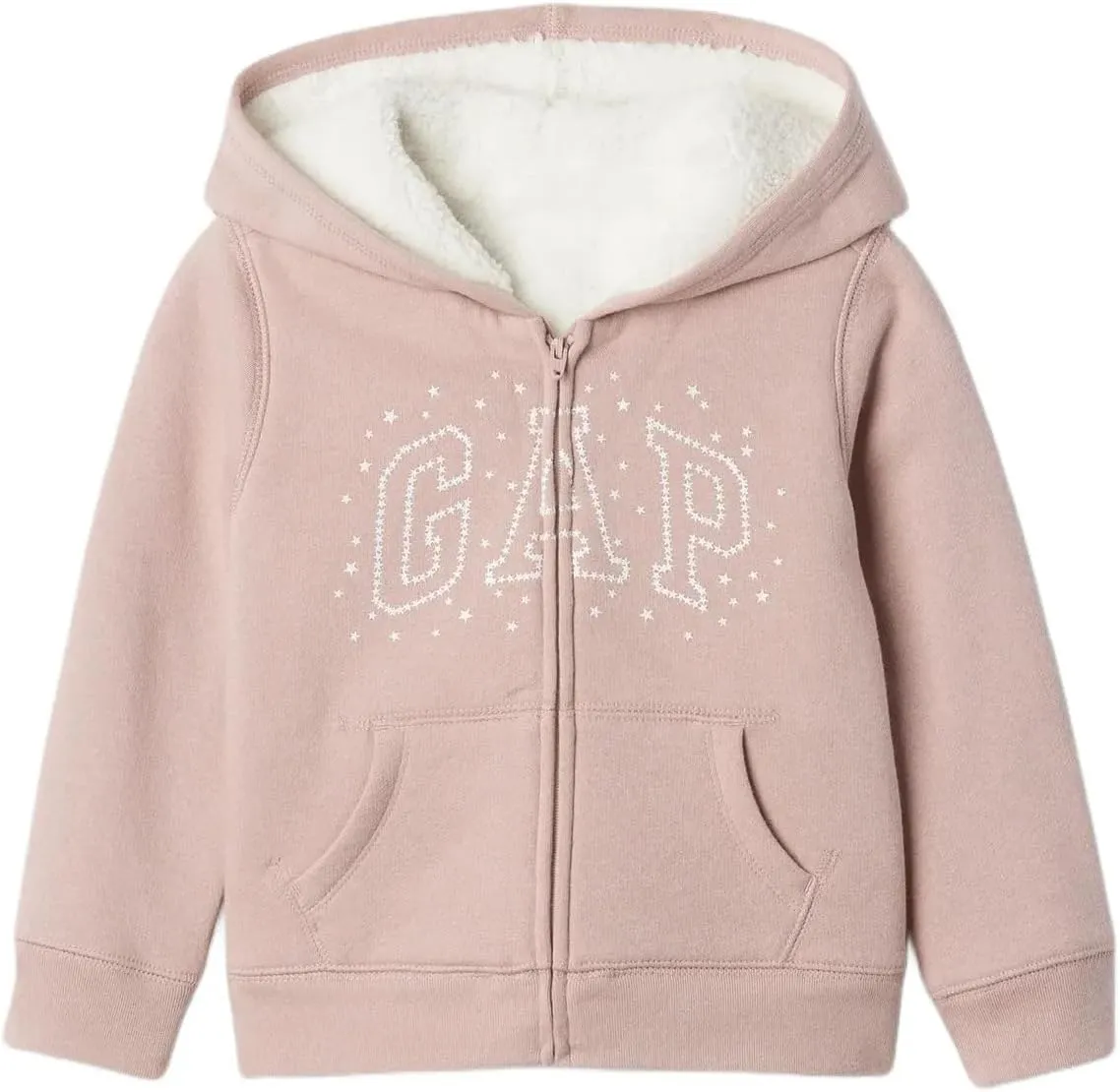 GAP Baby Girls Logo Full Zip Hoodie Hooded Sweatshirt