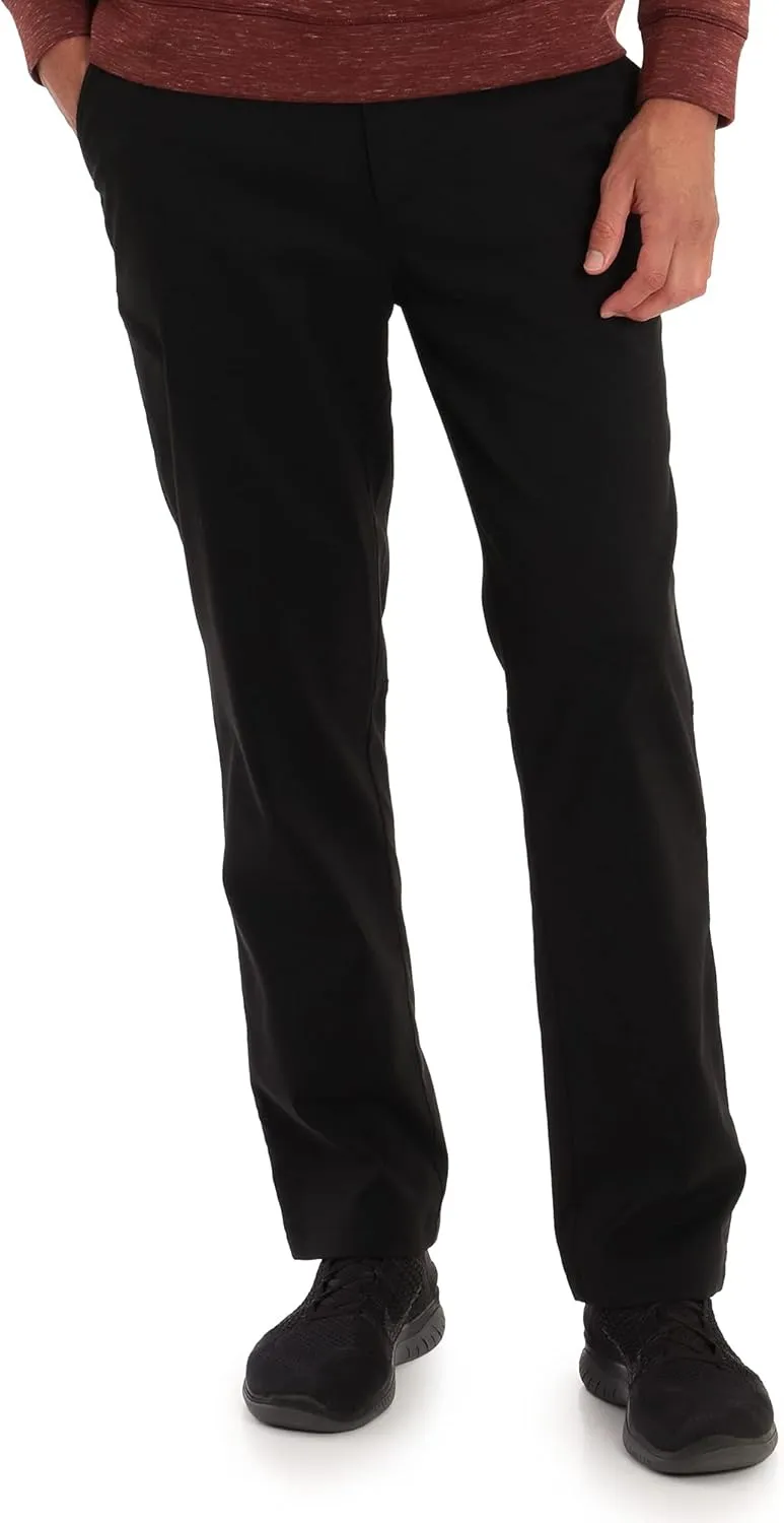 Gerry Mens Fleece Lined Stretch Hiking Travel Pants with Side Zipper Pocket and UPF 50 