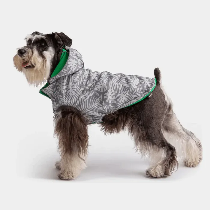 GF Pet Reversible Raincoat Green For Dogs