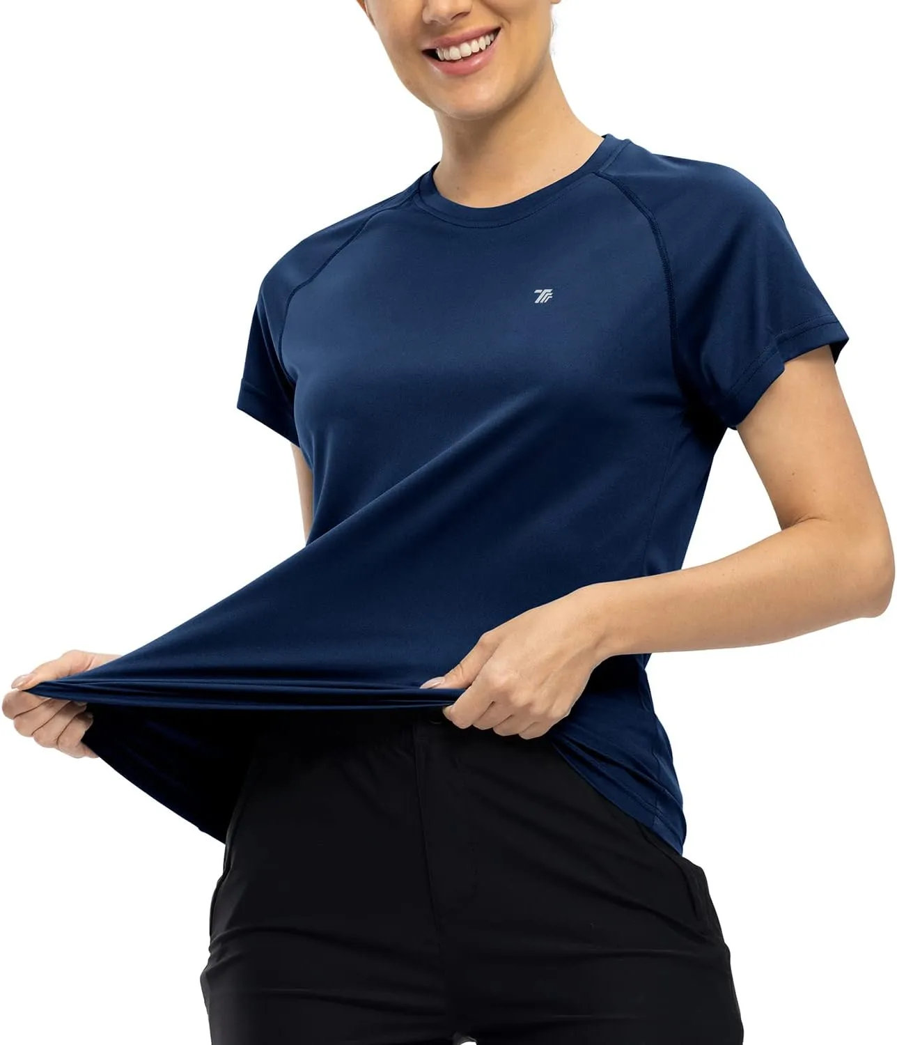 Gopune Women's Short Sleeve Shirts UPF 50  Sun Protection T-Shrit Quick Dry Running Athletic Workout Rash Guard Tops
