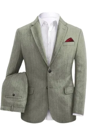 Gray Notched Lapel Two Pieces Men Suits For Business Formal Prom Suits