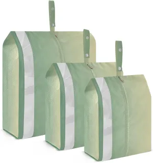 Green Light Gradient Packing Cubes for Suitcases 3 Set Compression Lightweight Luggage Packing Organizers for Carry on Suitcase Travel Essentials Luggage Organizer Bags Set