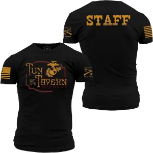 Grunt Style Tun Tavern Staff USMC Men's T-Shirt