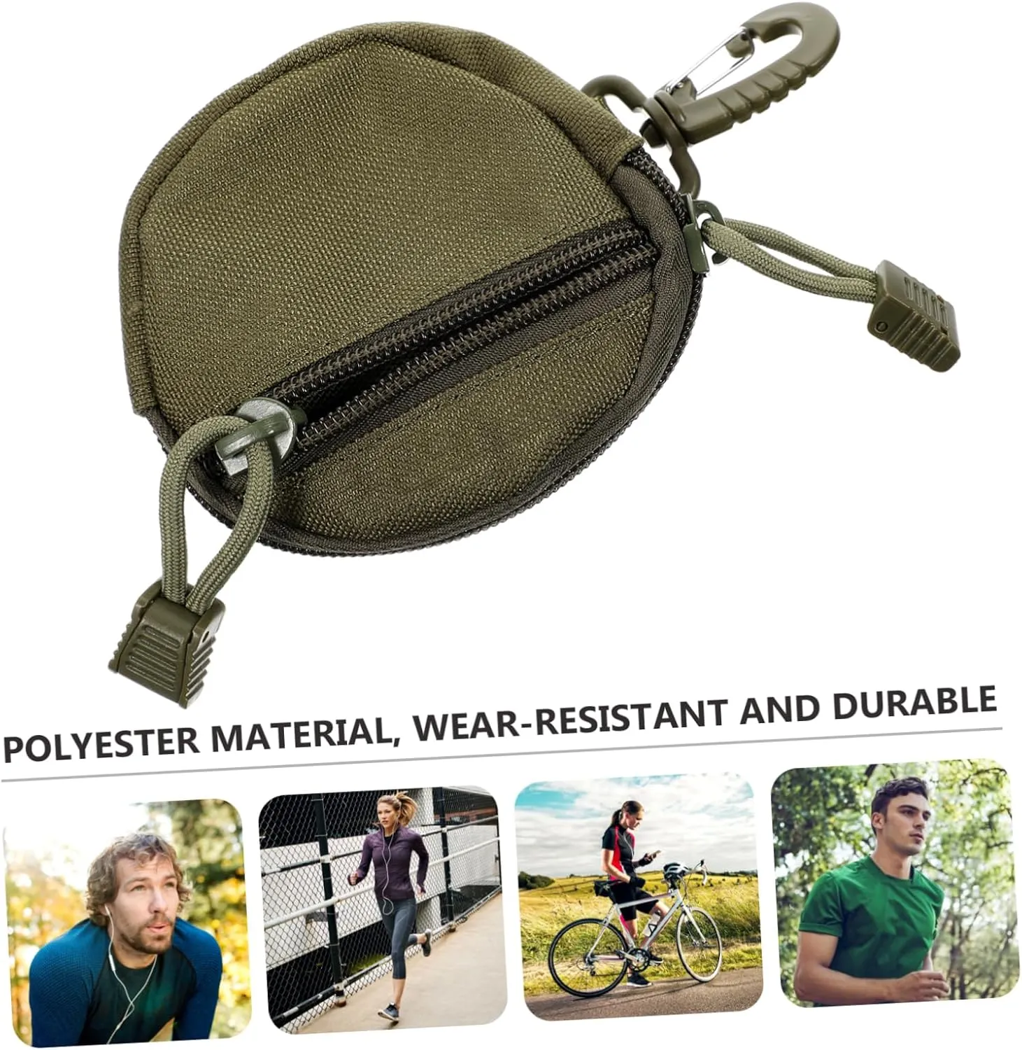 HANABASS Breathable Polyester Sports Pack Multi-purpose Hanging Storage Pouch for Outdoor Earphones Storage Bag Zipper Sections