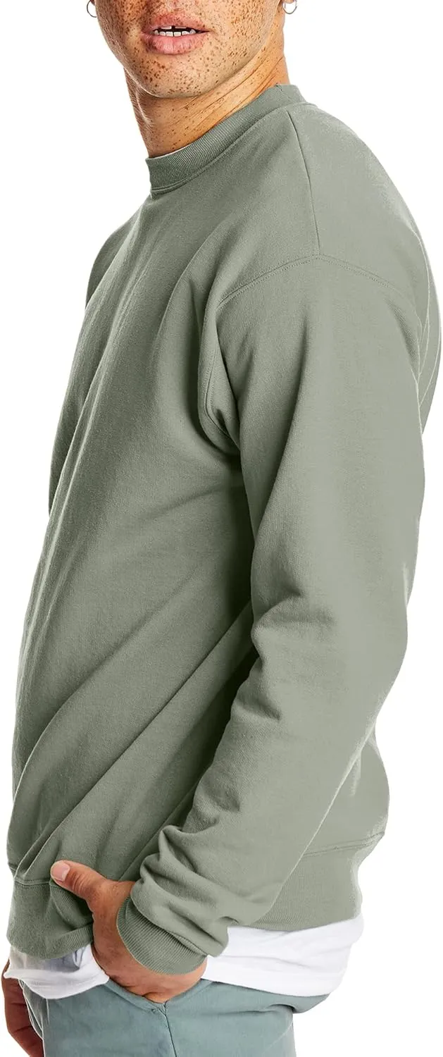 Hanes Men's EcoSmart Fleece, Pullover Crewneck Sweatshirt, 1 or 2 Pack