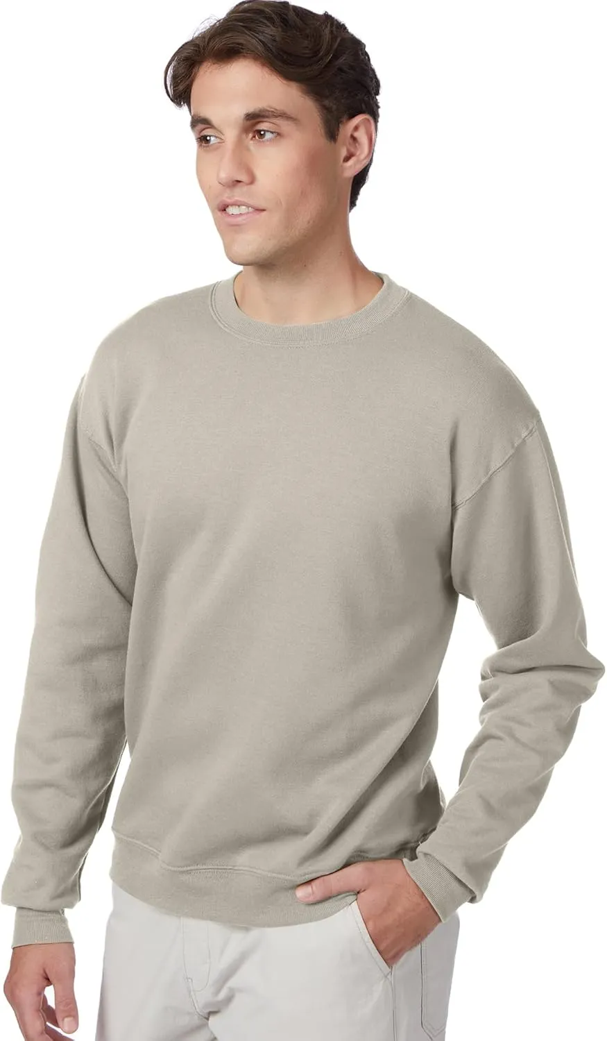 Hanes Men's EcoSmart Fleece, Pullover Crewneck Sweatshirt, 1 or 2 Pack