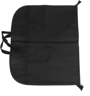 Happyyami 2PCS Portable Garment Bag Breathable Dress Cover for Travel Suit Storage Oxford Lightweight Design Black