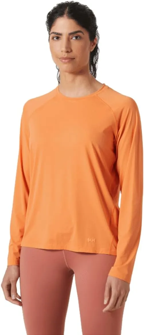 Helly-Hansen Shine Solen LS Crew - Women's Performance T-Shirt, UV Protection, Quick-Dry, Breathable Sportswear Top