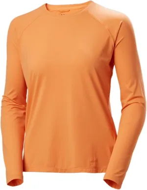 Helly-Hansen Shine Solen LS Crew - Women's Performance T-Shirt, UV Protection, Quick-Dry, Breathable Sportswear Top
