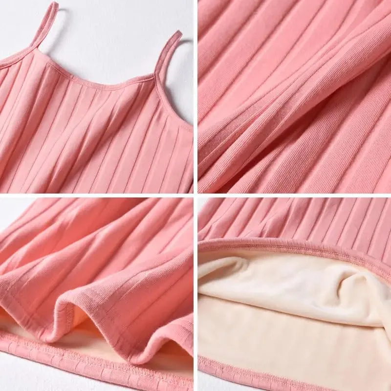 Hgvcfcv Women Thermal Slim Vest Camisole Lightweight Sweater Camis Airy Comfy Tank Tops Cami Undershirt