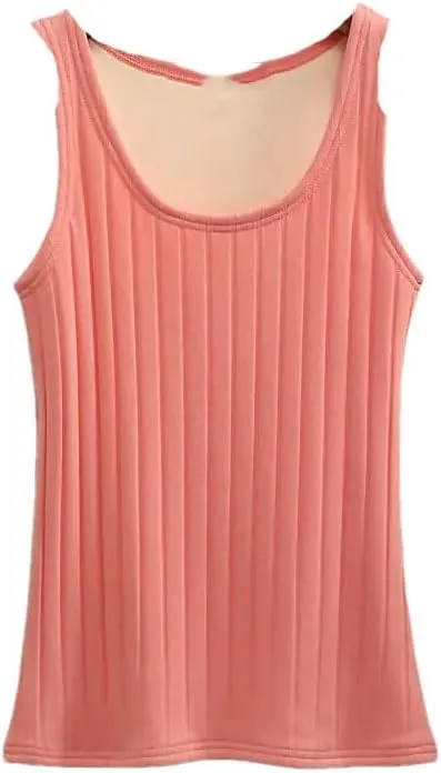 Hgvcfcv Women Thermal Slim Vest Camisole Lightweight Sweater Camis Airy Comfy Tank Tops Cami Undershirt