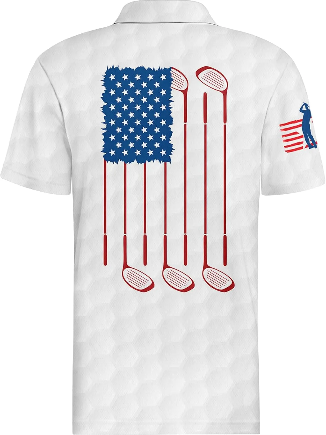 HIVICHI Funny Mens Golf Shirt Graphic Moisture Wicking Performance Golfing Print Athletic Polo Shirts for Men