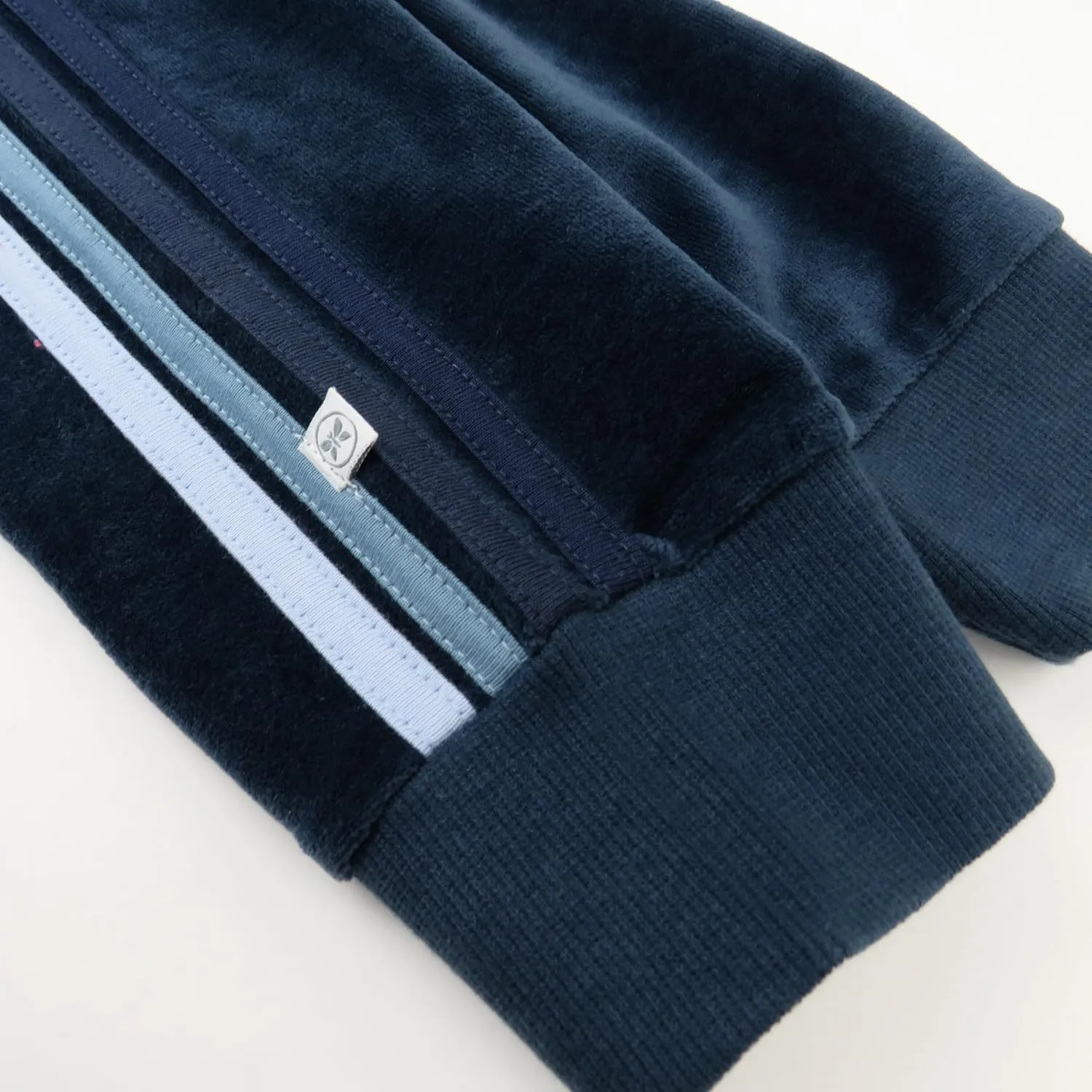 HonestBaby Velour Pullover Hoodie and Zip Front Sweatshirt and Jogger Sweatpants Set