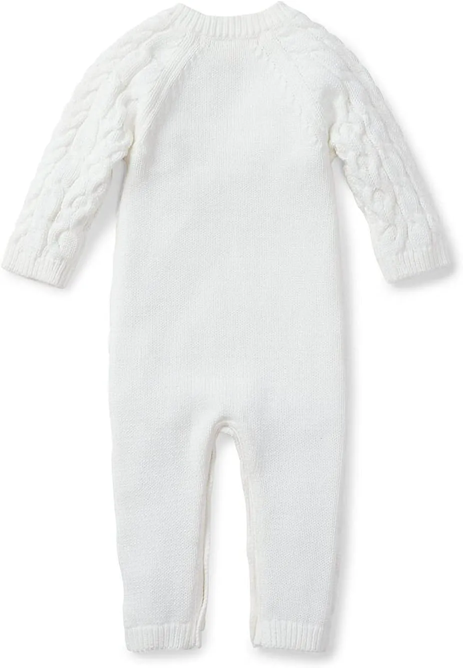 Hope & Henry Layette Baby Cable Knit Sweater Romper