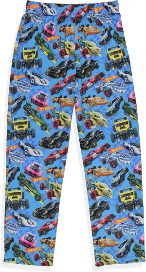 Hot Wheels Sleep Family Bone Shaker Sharkruiser Tossed Cars Print Pajama Pants