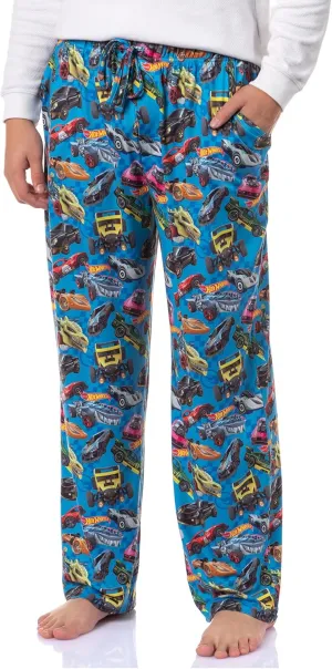 Hot Wheels Sleep Family Bone Shaker Sharkruiser Tossed Cars Print Pajama Pants