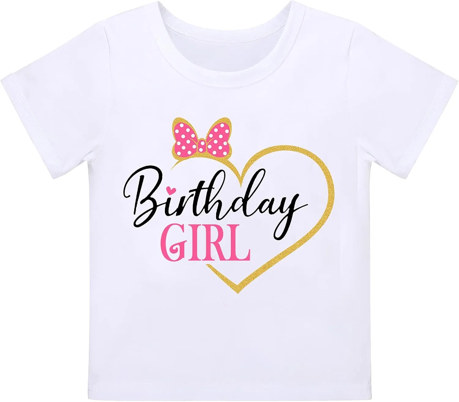 IBTOM CASTLE Toddler Birthday Girls Princess Party Outfit Polka Dots Top Shirts Tutu Skirt Set Ears Cake Smash Costume