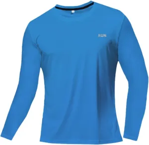 Ice Silk Long Sleeve Men's Spring Thin Section Quick Dry Breathable -Shirt Gym Clothing Fitness Equipment