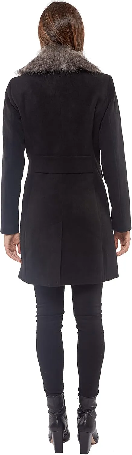 INTL d.e.t.a.i.l.s Women's Faux Wool Fashion Jacket
