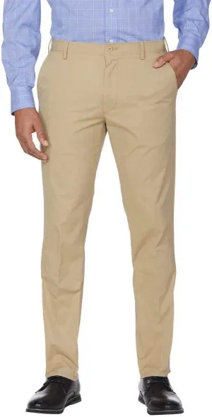 IZOD Men's Big & Tall Performance Stretch Flat Front Pant