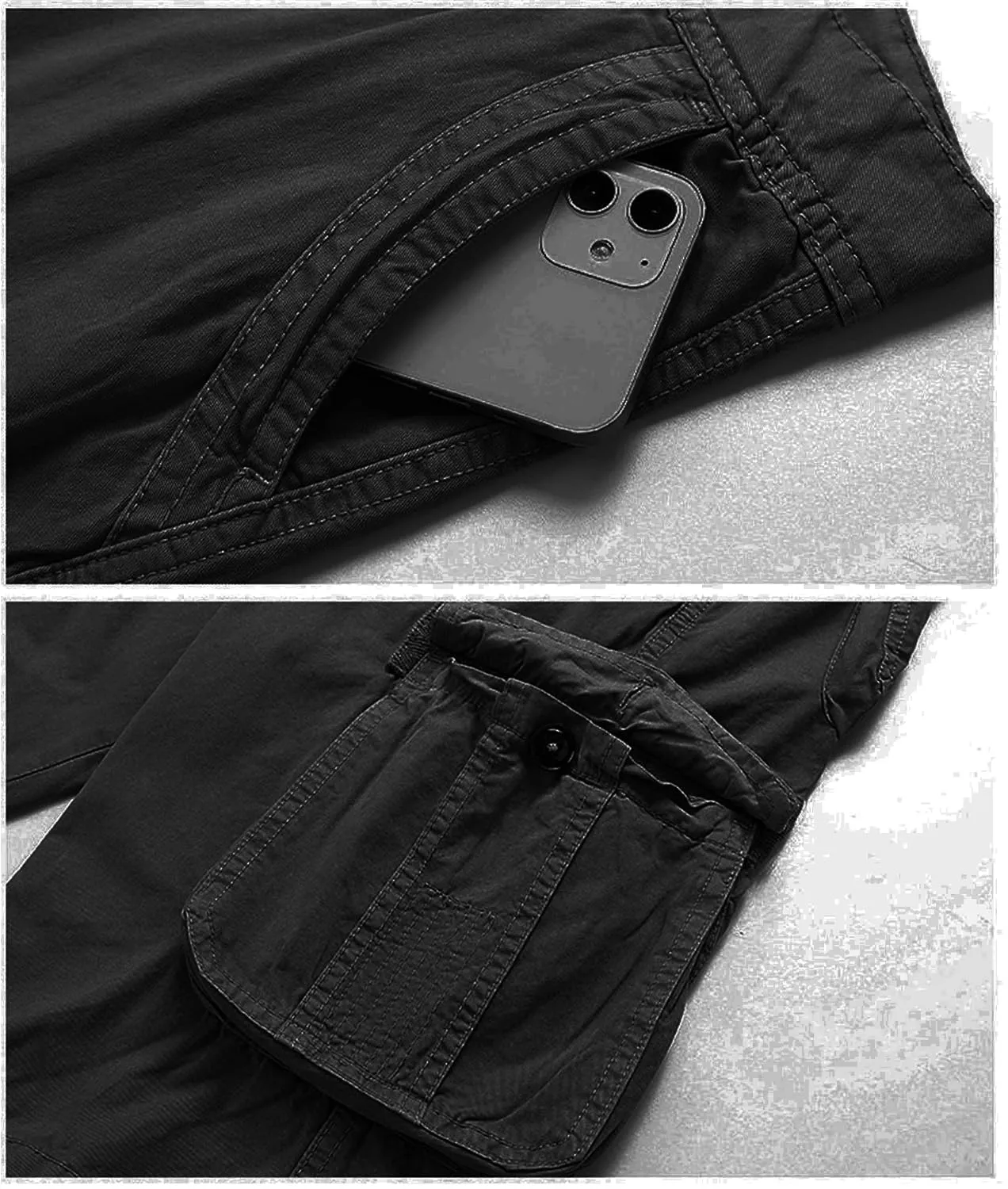 JEShifangjiusu Men's Chino Jogger Pants Stretch Casual Military Pants Chino Pant Camo Cargo Pants Trousers with Pockets