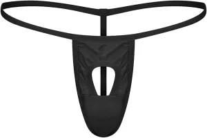 JEShifangjiusu Men's Jockstrap Underwear Hollow Out Bulge Pouch Briefs Panties Sexy G-String Underpants Breathable Thong