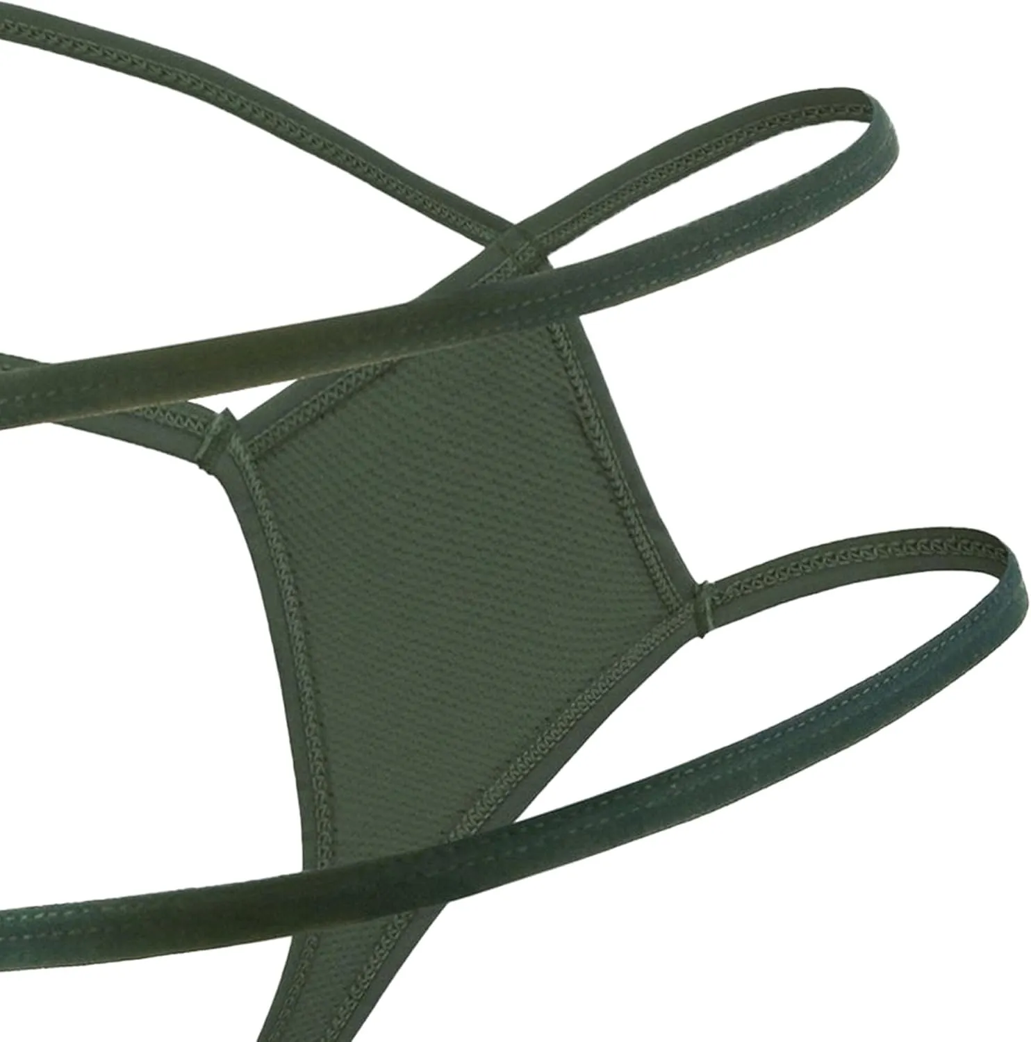 JEsilunmaMY Men's Hollow Out Bikini Briefs Sexy Low Rise G-String Bulge Pouch Briefs Breathable Cutout Underwear Jockstrap