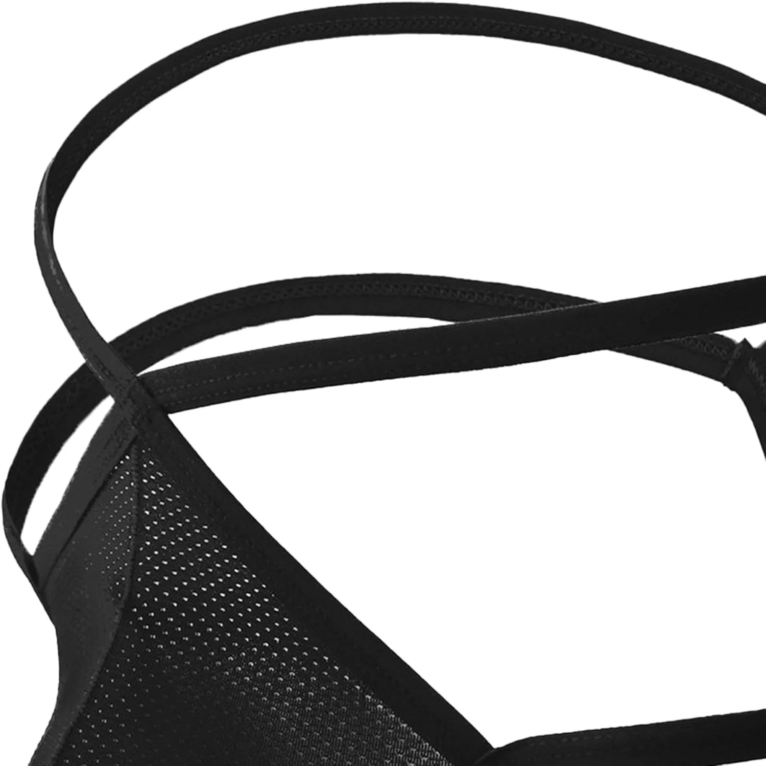 JEsilunmaMY Men's Hollow Out Bikini Briefs Sexy Low Rise G-String Bulge Pouch Briefs Breathable Cutout Underwear Jockstrap