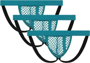 JEsilunmaMY Men's Mesh Thong Jockstrap See Through Briefs Bulge Bikini Underwear Hollow Out Breathable Athletic Supporters