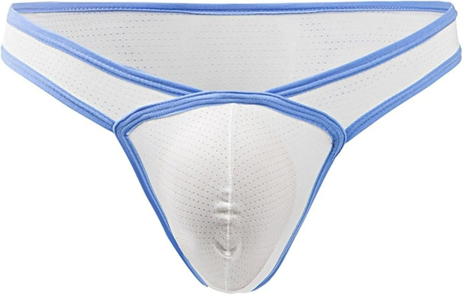 JEsilunmaMY Mens Sexy Mesh Jockstrap Thongs Low Waist Bulge Pouch Bikini Briefs Breathable T-Back G-String Underwear