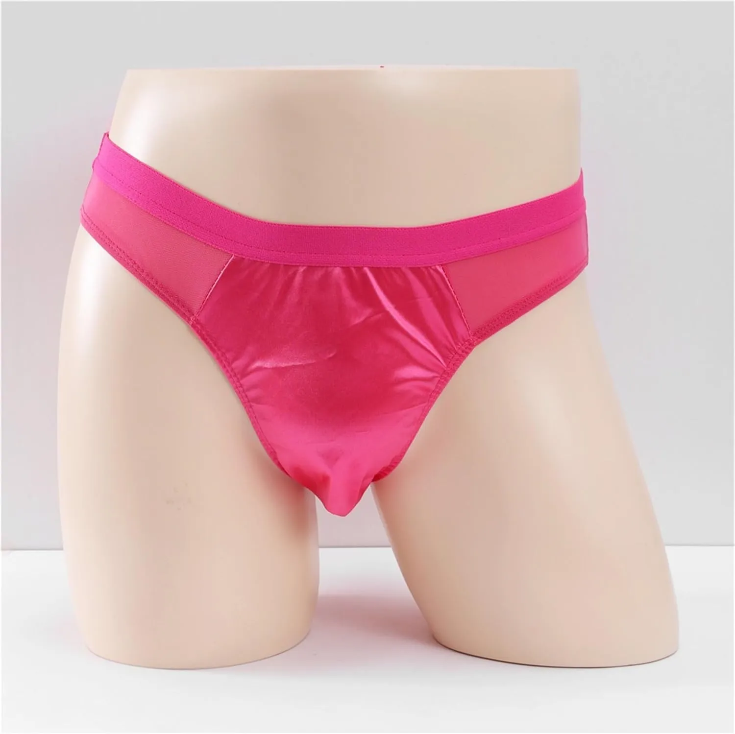 JEsilunmaMY See Through Bikini Briefs for Men Low Waist Mesh Sheer Sexy Panties Breathable Sissy Underwear Lingerie