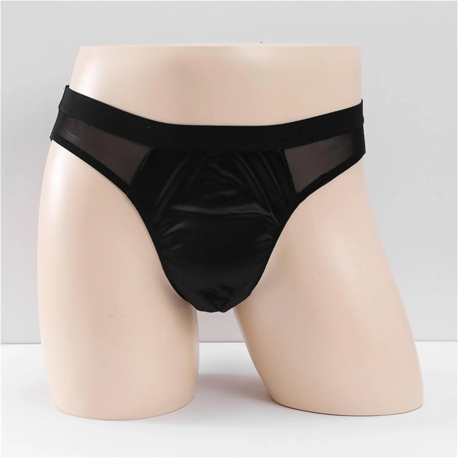 JEsilunmaMY See Through Bikini Briefs for Men Low Waist Mesh Sheer Sexy Panties Breathable Sissy Underwear Lingerie