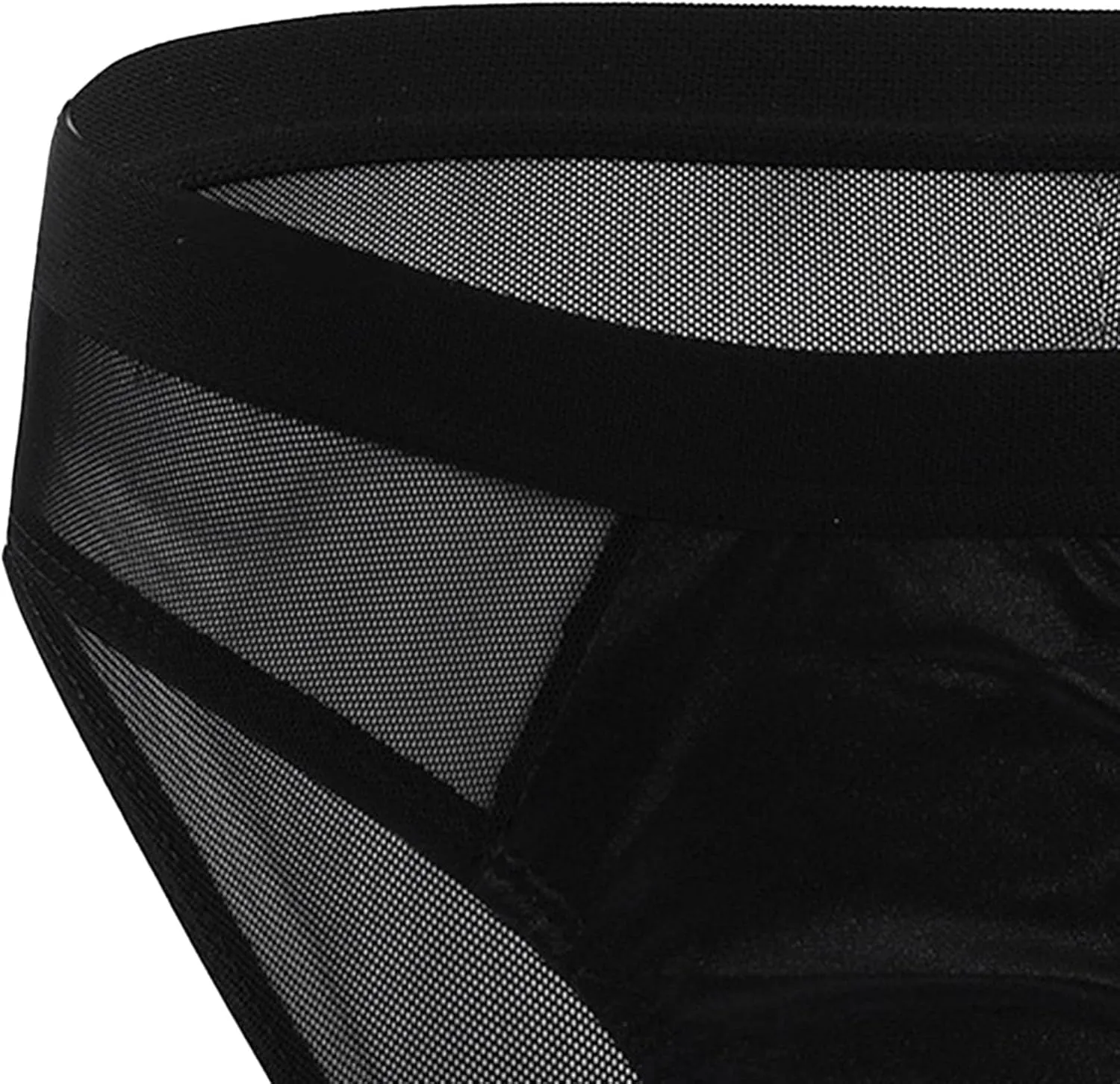 JEsilunmaMY See Through Bikini Briefs for Men Low Waist Mesh Sheer Sexy Panties Breathable Sissy Underwear Lingerie