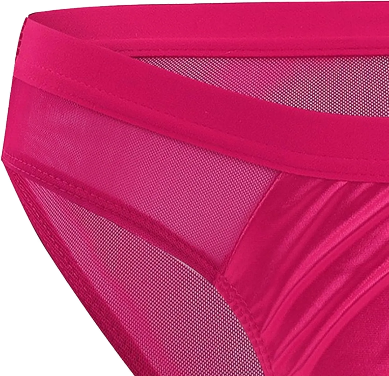 JEsilunmaMY See Through Bikini Briefs for Men Low Waist Mesh Sheer Sexy Panties Breathable Sissy Underwear Lingerie
