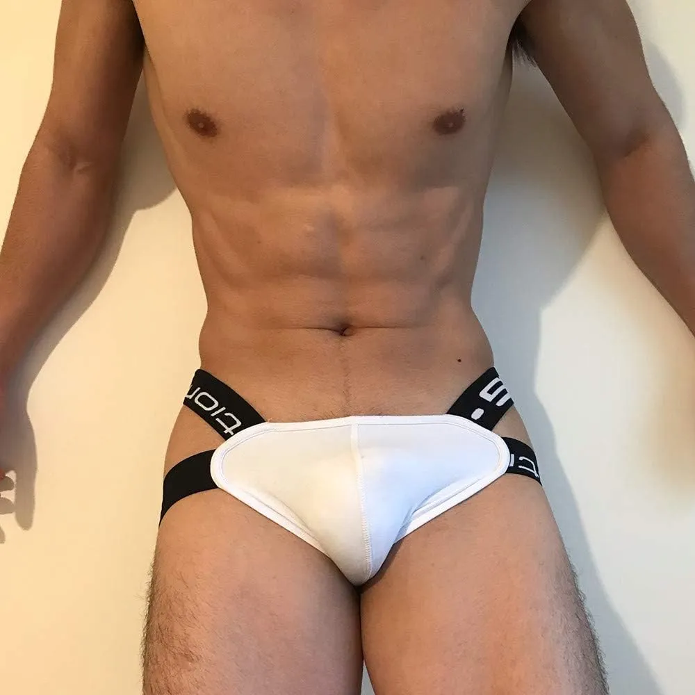 Jockstrap Athletic Supporters For Men Low Rise Breathable Pouch Underpants Ball Pouch Stretch T-Back Bikini Underwear