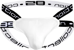 Jockstrap Athletic Supporters For Men Low Rise Breathable Pouch Underpants Ball Pouch Stretch T-Back Bikini Underwear