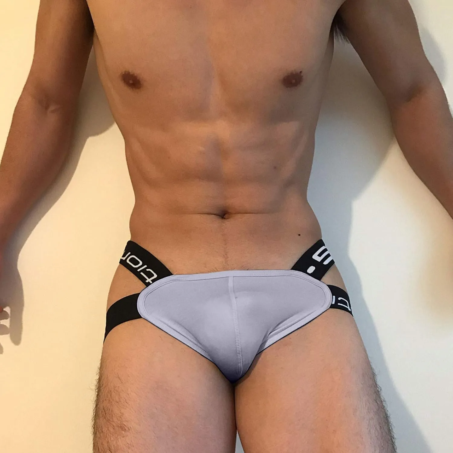 Jockstrap Athletic Supporters For Men Low Rise Breathable Pouch Underpants Ball Pouch Stretch T-Back Bikini Underwear