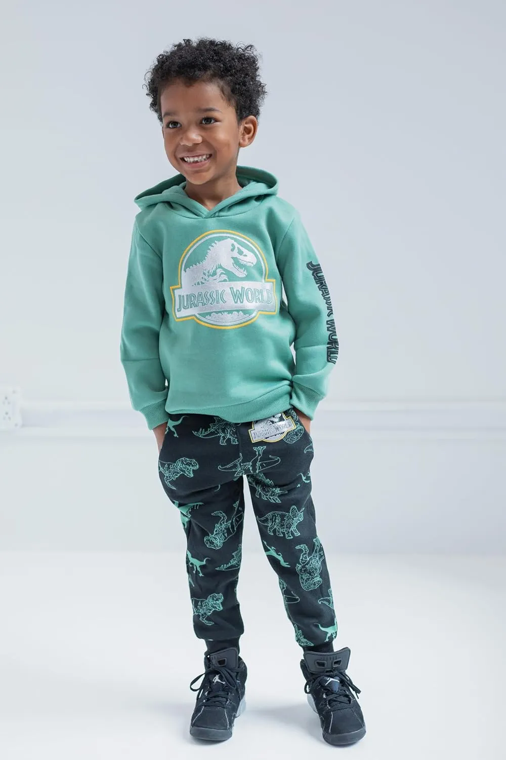 Jurassic World Dinosaur Girls Fleece Pullover Hoodie Toddler to Big Kid