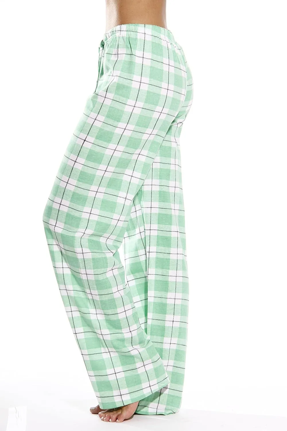 Just Love 100% Cotton Jersey Women Plaid Pajama Pants Sleepwear