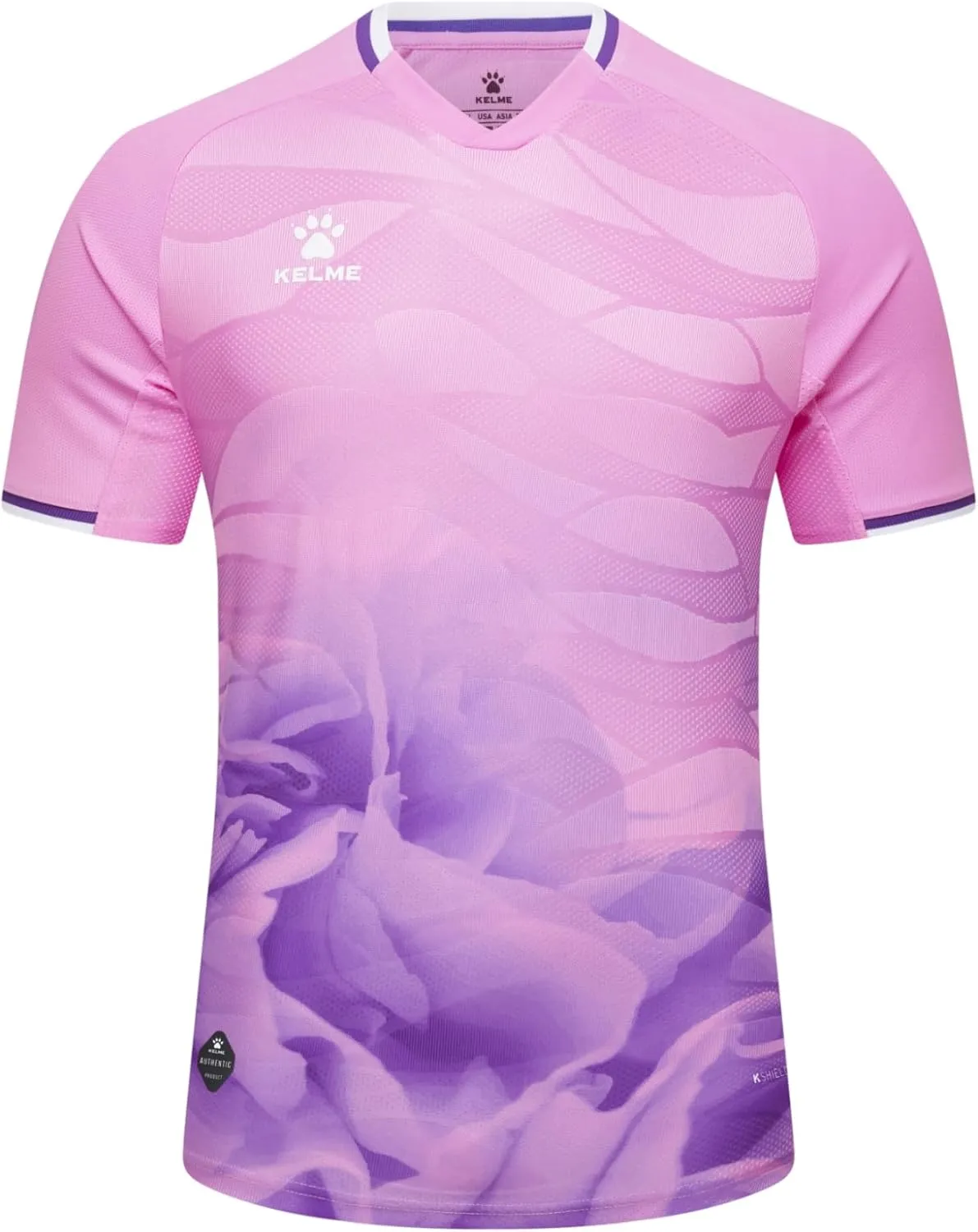 KELME Soccer Jersey for Girls Boys Breathable Quick-Dry Football T-Shirt Sport Training Uniform