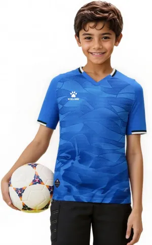 KELME Soccer Jersey for Girls Boys Breathable Quick-Dry Football T-Shirt Sport Training Uniform