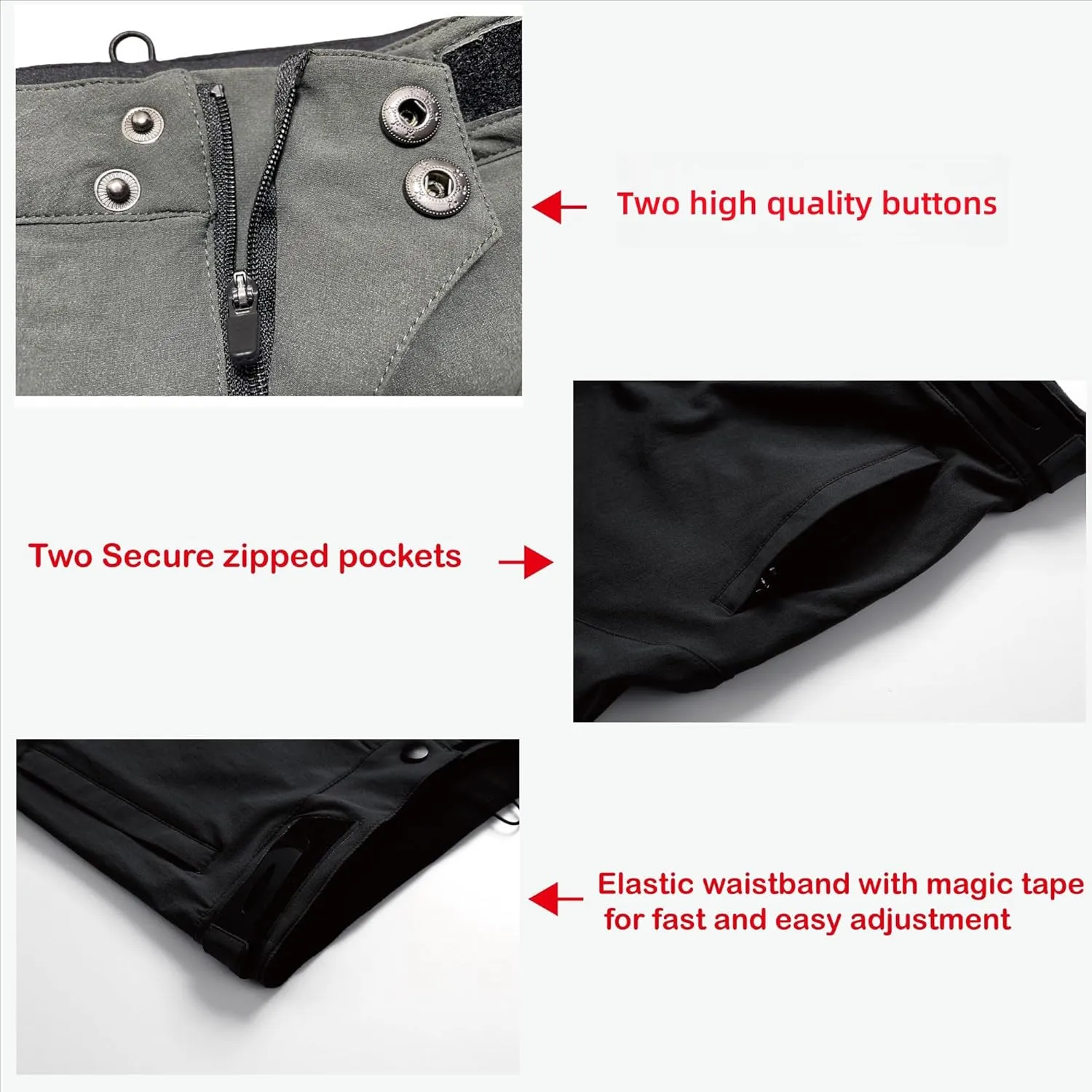 Kids Mountain Bike Pants - Quick-Dry Lightweight Breathable MTB Pants for Boys Youth Cycling Bicycle Riding