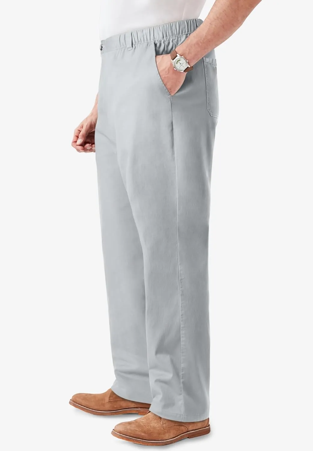 KingSize Men's Big & Tall Knockarounds Full-Elastic Waist Pants