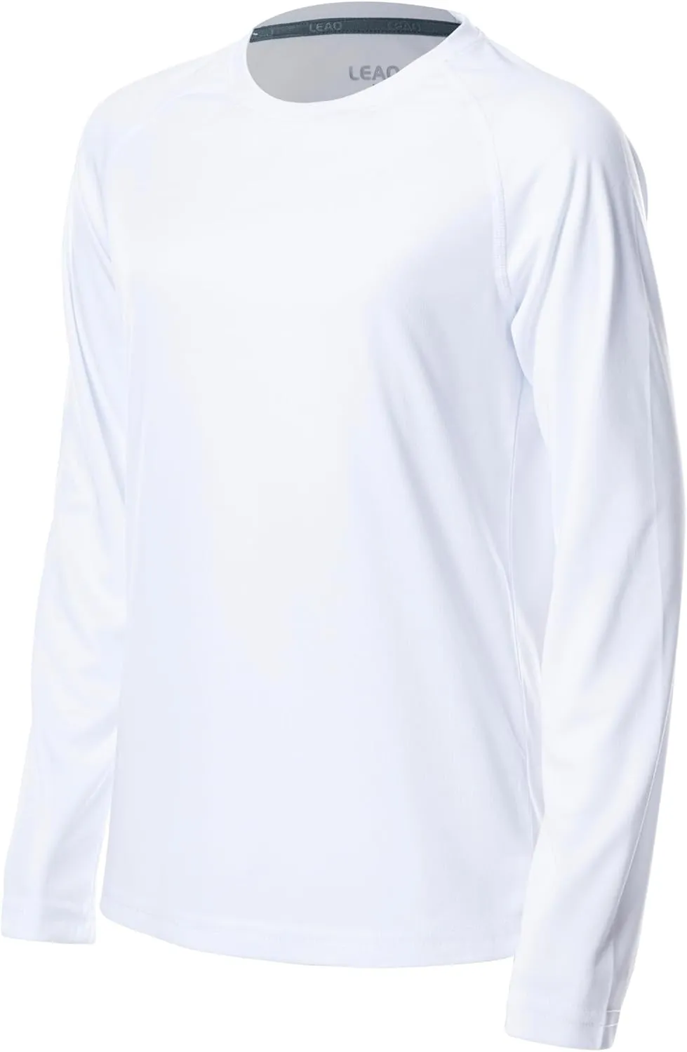 LEAO Boys UPF 50  Long Sleeve Sport Rash Guard Swim Shirt Quick Dry Swimsuit Youth SPF Outdoor Fishing Hiking Sun Shirts